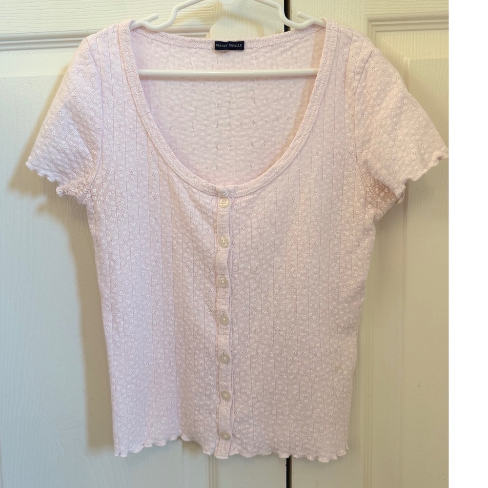 EUC Brandy Melville light pink top